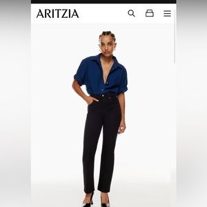 Brand new never worn arlo high rise straight jeans (black) size 25 28L